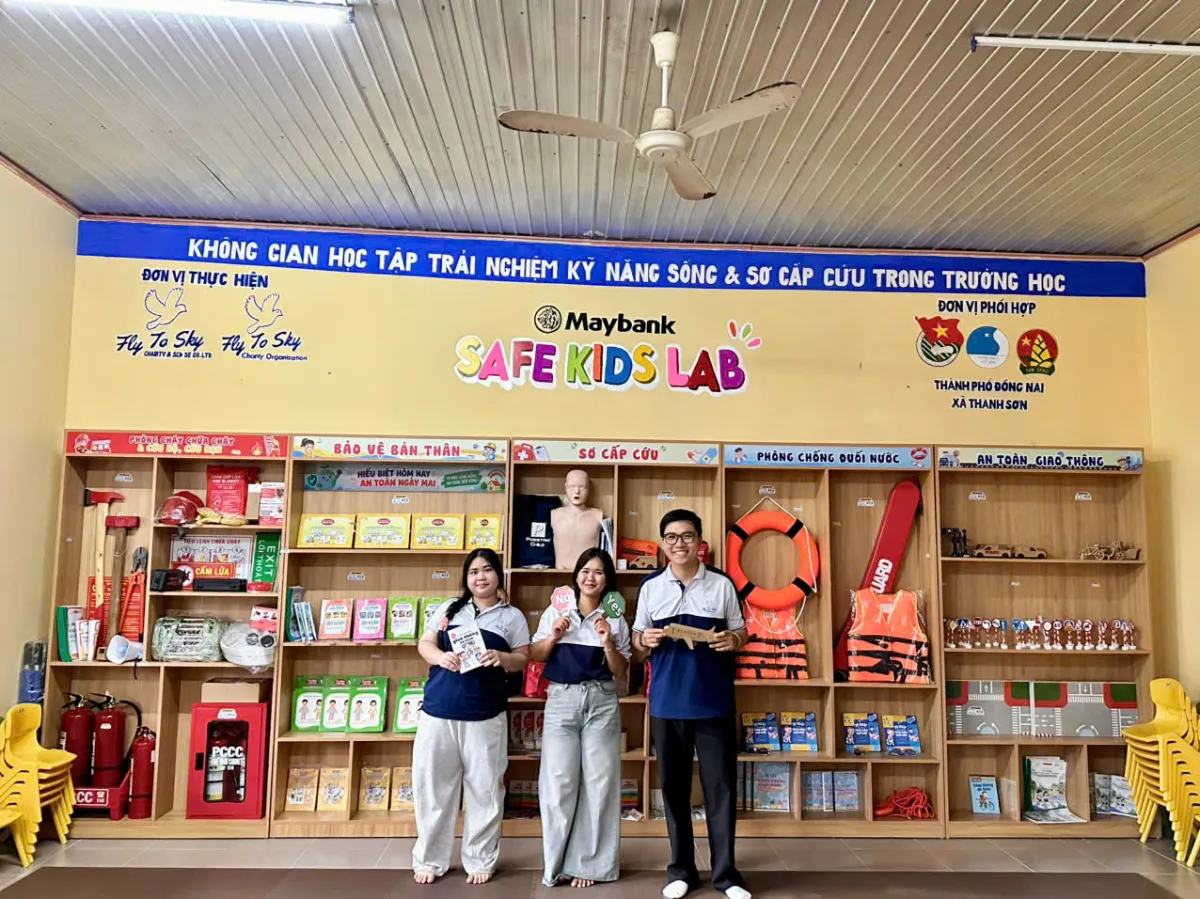 Không gian học tập trải nghiệm kỹ năng sống và sơ cấp cứu Safe Kids Lab, Trường Tiểu học Liên Sơn, xã Thanh Sơn, Đồng Nai.