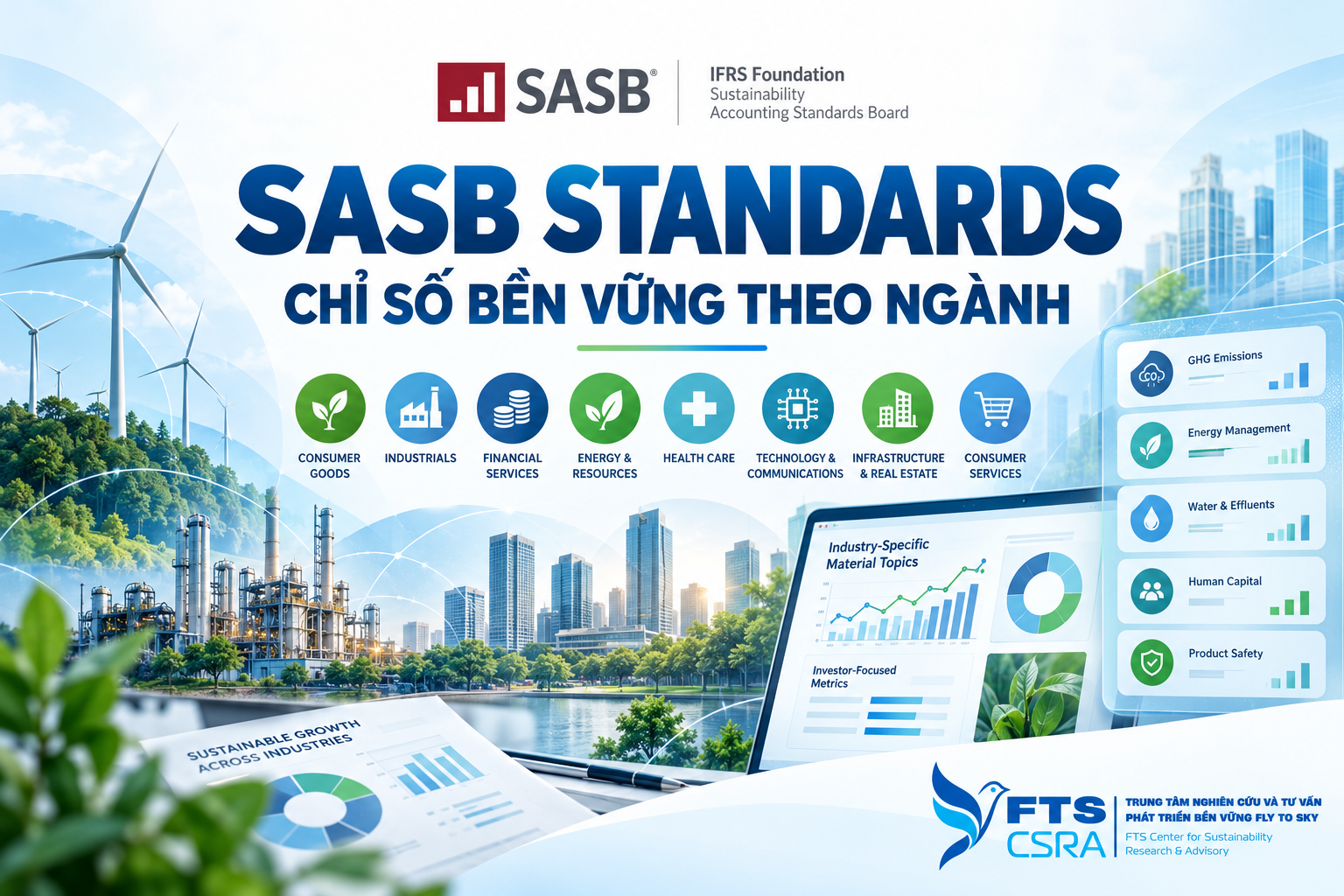 SASB Standards – Chỉ số bền vững theo ngành