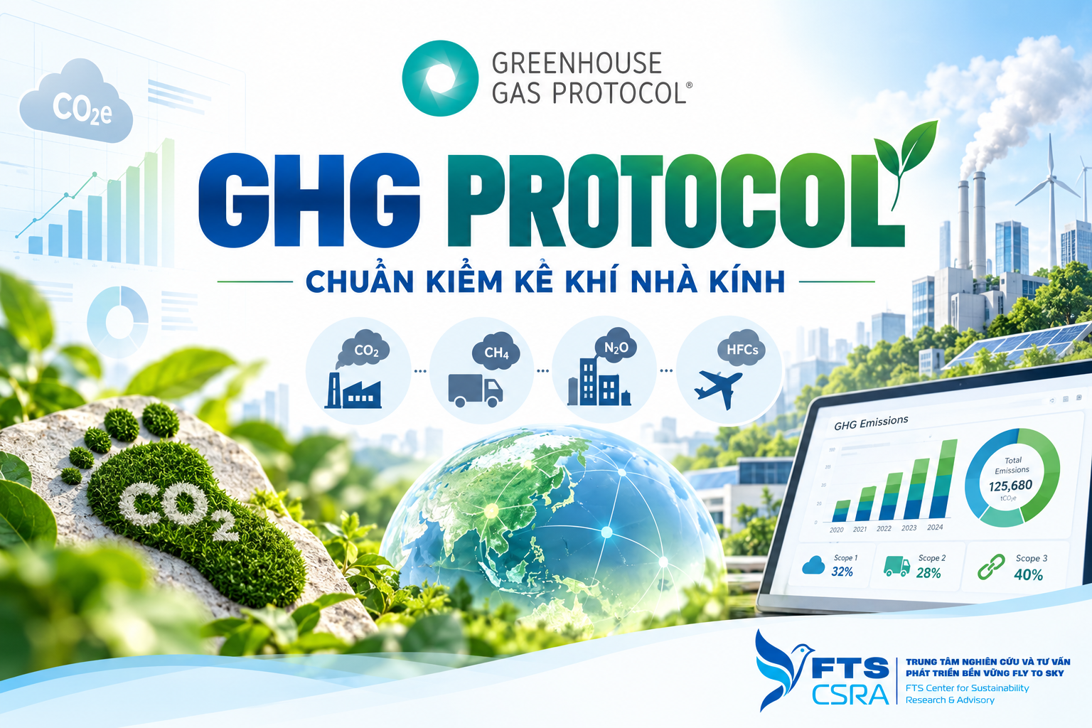 GHG Protocol – Chuẩn kiểm kê khí nhà kính