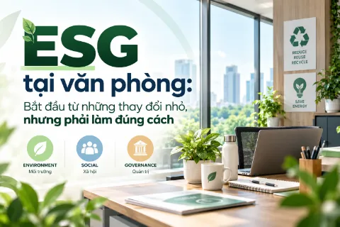 ESG tại văn phòng: Bắt đầu từ những thay đổi nhỏ, nhưng phải làm đúng cách