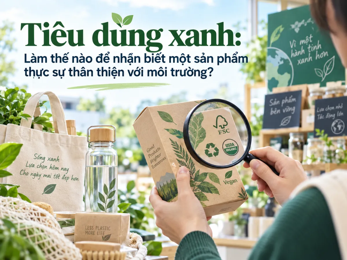 Tiêu dùng xanh: Làm thế nào để nhận biết một sản phẩm thực sự thân thiện với môi trường?
